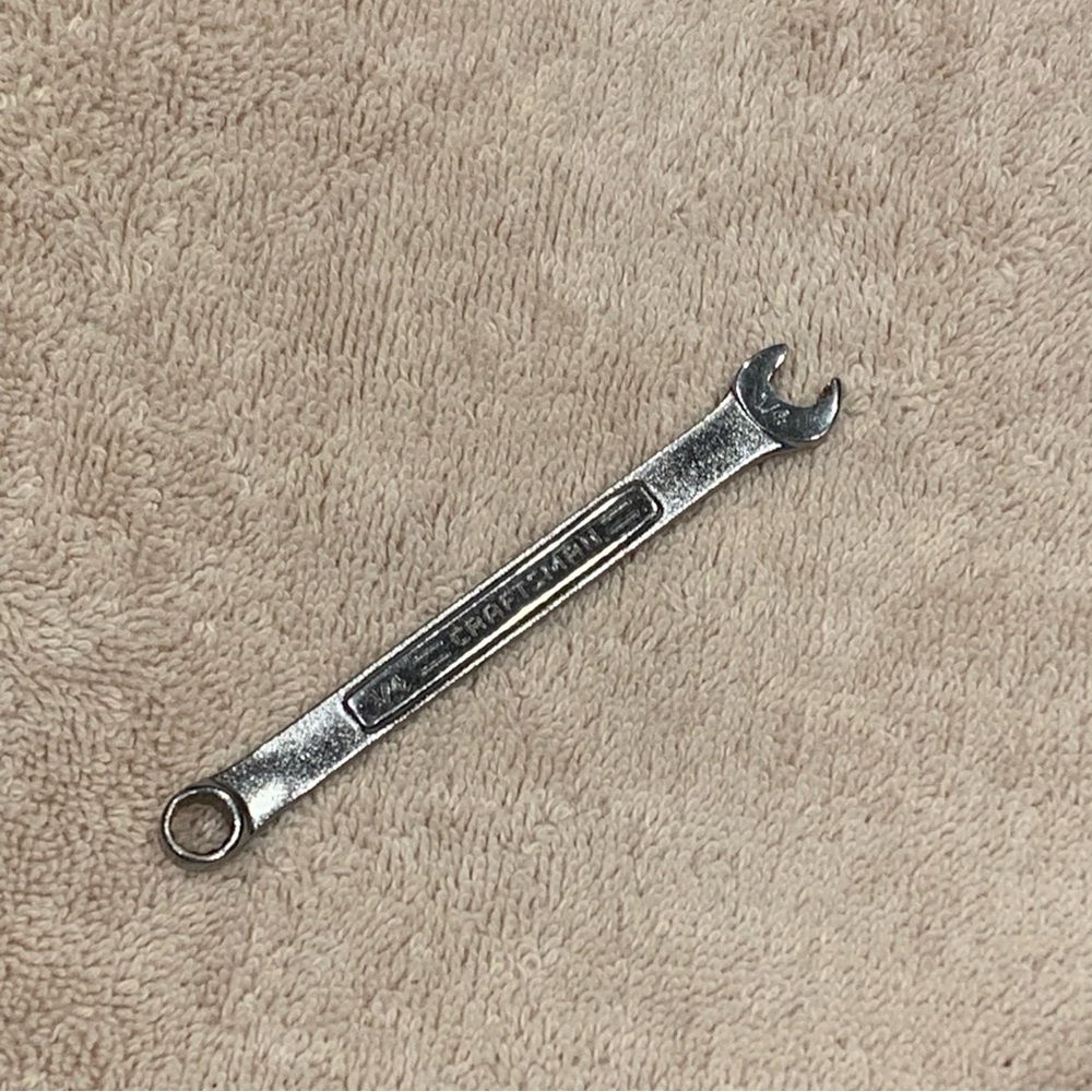 Craftsman 1/4 12 Point Combination Wrench Hand Tool Vintage VA 44699 Made in USA